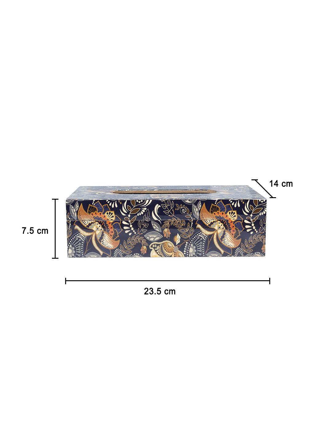 MARKET99 Tableware Tissue Box (1 Pcs, Floral Print)