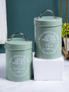 Tea & Sugar Storage Jar with Lid - Set Of 2, Each 850mL