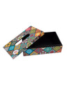 Market99 Tissue Box, Multiple Style Print, Multicolour, MDF - MARKET 99