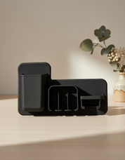 Market99 Toiletry Wall Organiser, Toothbrush Holder, Black, Silicone