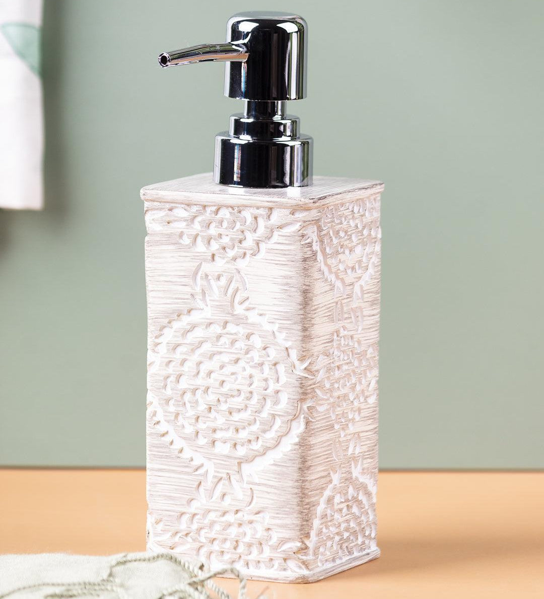 Market99 Traditional Engraved Design Liquid Soap Dispenser- 300 mL - MARKET 99
