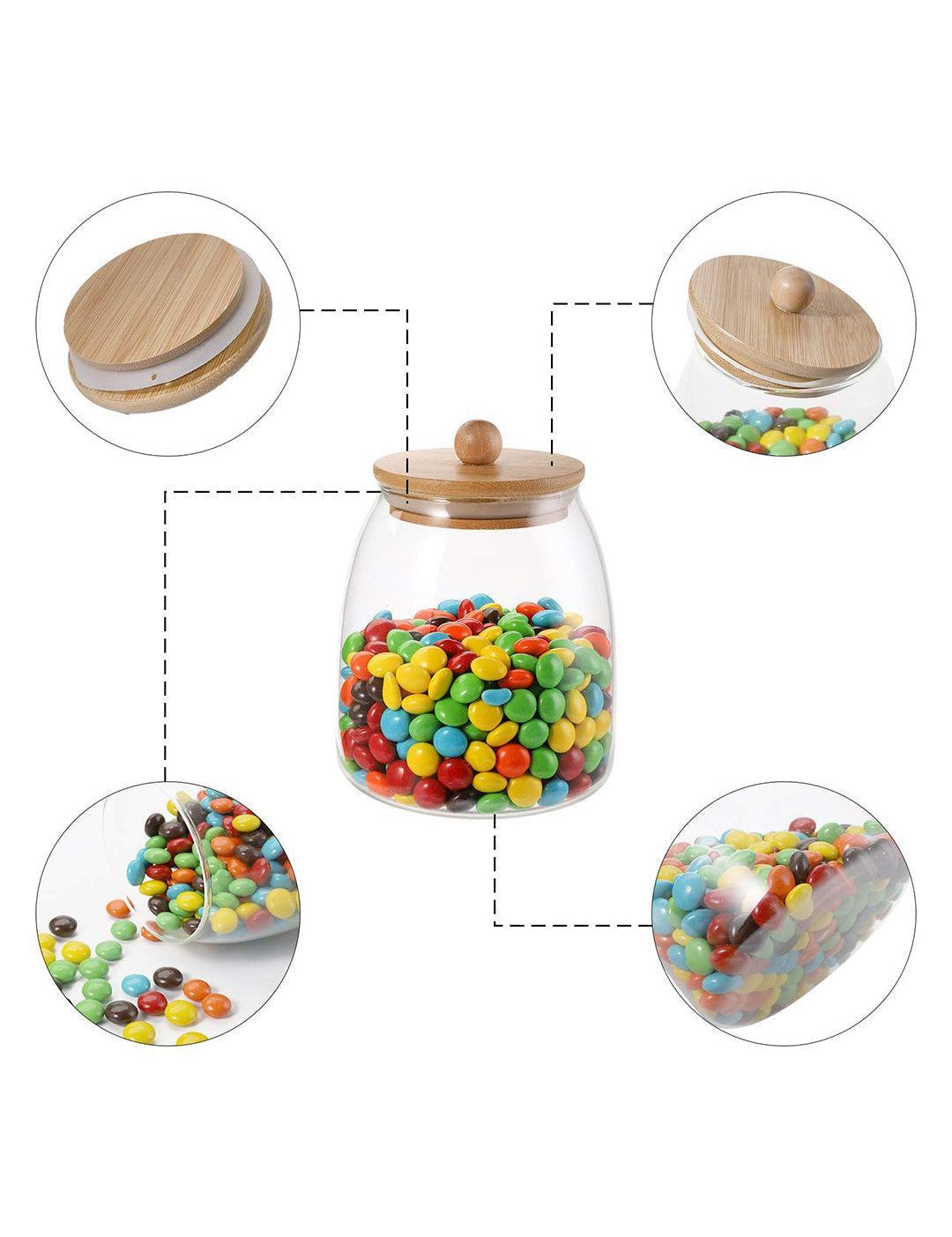 Market99 Transparent Canister Jar With Lid - MARKET 99