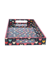 Market99 Tray with Handle, Multicolour, MDF - MARKET 99