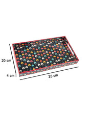 Market99 Tray with Handle, Multicolour, MDF - MARKET 99