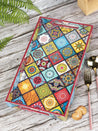 Market99 Tray with Handle, Multiple Style Print, Multicolour, MDF - MARKET 99