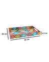 Market99 Tray with Handle, Multiple Style Print, Multicolour, MDF - MARKET 99