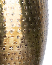 Market99 Vase, Hammered Finish, Golden Colour, Mild Steel - MARKET 99