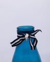 Market99 Vase, Semi-Transparent Glass Vase, Decorative Small Flower Vase For Home, Table Centerpiece, Blue, Glass, Set Of 2 - MARKET 99