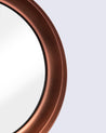 Market99 Wall Sconce T-Light Candle Holder, Votive Holder With Mirror, Metal Frame, Red Votive, Copper Finish, Mild Steel - MARKET 99