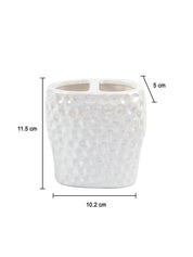 White Luster Ceramic Bathroom, Pack Of 3