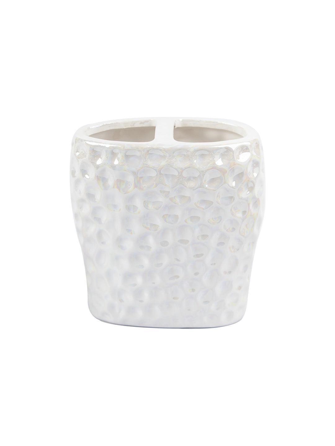 White Luster Ceramic Bathroom, Pack Of 3