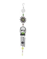 Market99 Wind Chimes with T-Light Holder, Green, Iron - MARKET 99