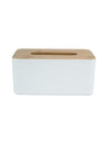 Market99 Wooden Cover Plastic Tissue Box Holder | Paper Napkin Holder Case - MARKET 99