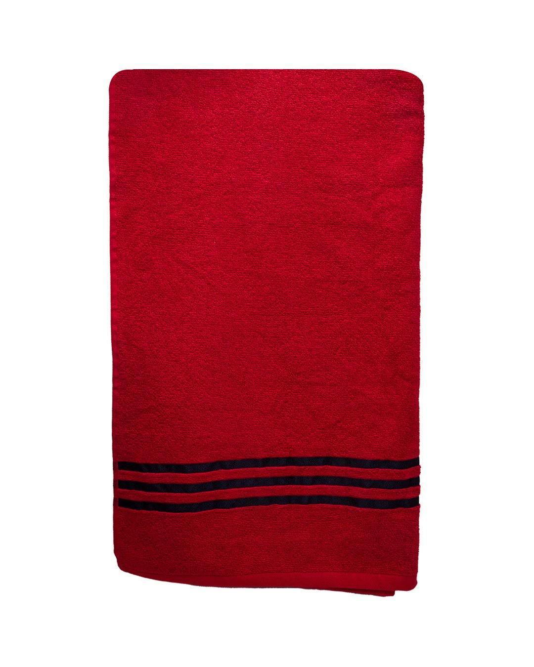 Market99 Zero Twist Bath Towel, Red, Cotton - MARKET 99