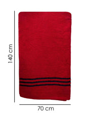 Market99 Zero Twist Bath Towel, Red, Cotton - MARKET 99