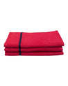 Market99 Zero Twist Face Towel, Red, Cotton, Set of 3 - MARKET 99