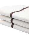 Market99 Zero Twist Face Towel, White, Cotton, Set of 3 - MARKET 99