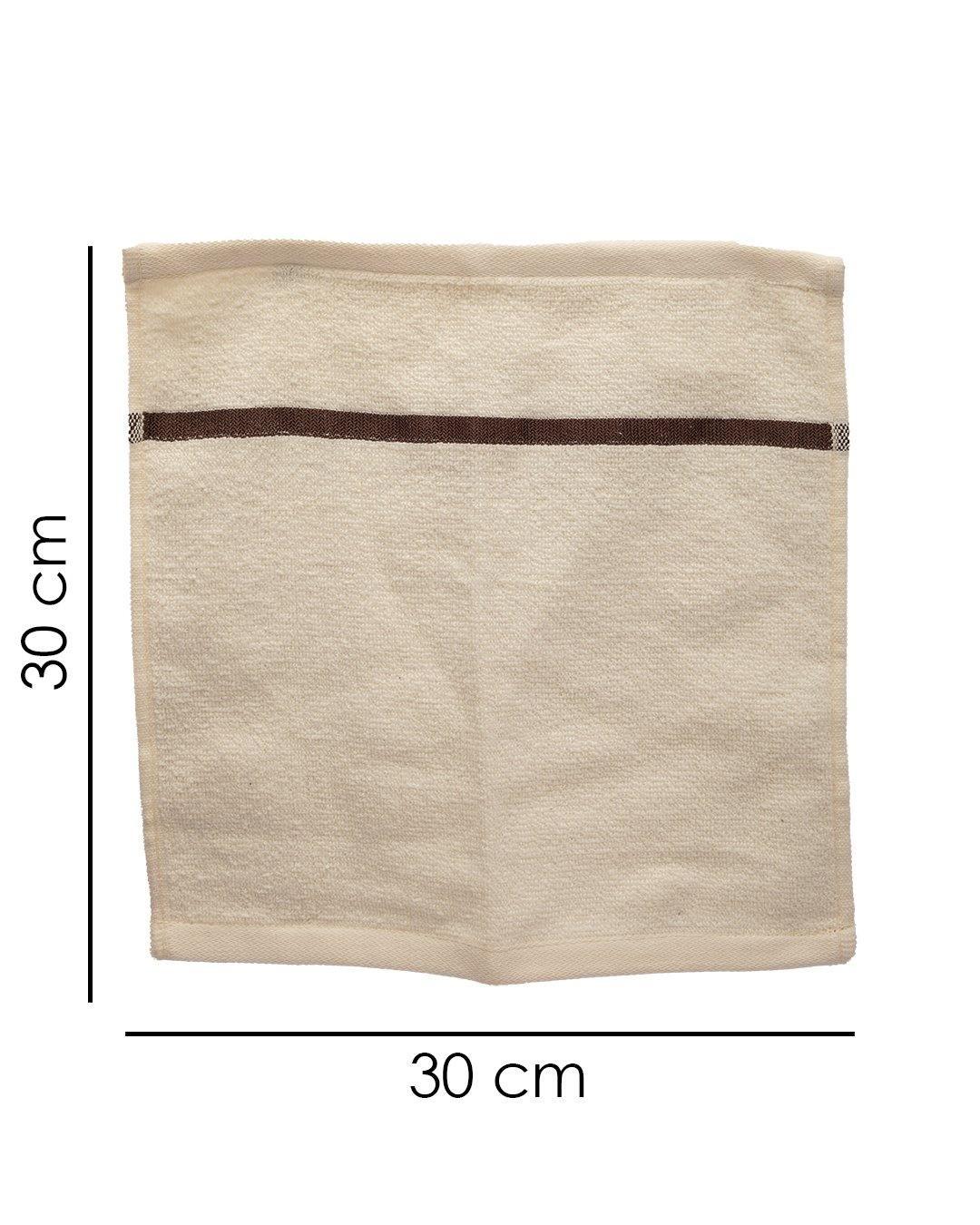 Market99 Zero Twist Face Towel, White, Cotton, Set of 3 - MARKET 99
