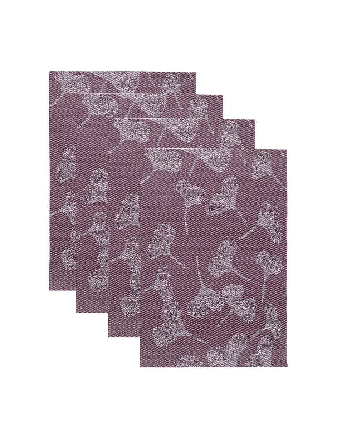 Maroon Tringle Pattern - Placemat Mat Set Of 4 - MARKET 99