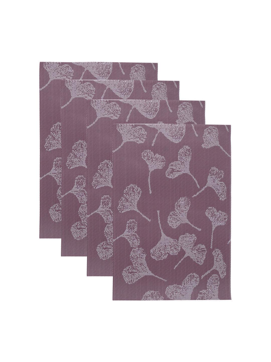 Maroon Tringle Pattern - Placemat Mat Set Of 4 - MARKET 99