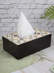 Mdf Brown Rectangular Tissue Box - MARKET 99