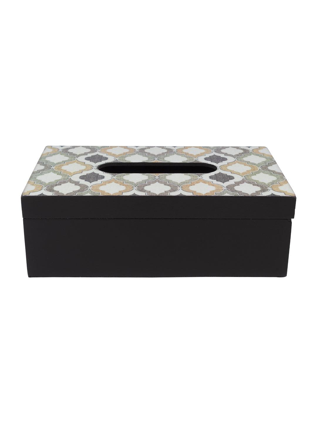 Mdf Brown Rectangular Tissue Box - MARKET 99