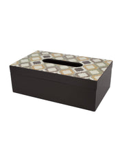 Mdf Brown Rectangular Tissue Box - MARKET 99