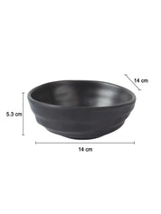 Melamine Black Round Serving Bowl (Set of 2) - MARKET 99