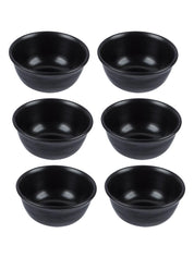 Melamine Black Round Soup Bowl (Set of 6) - MARKET 99