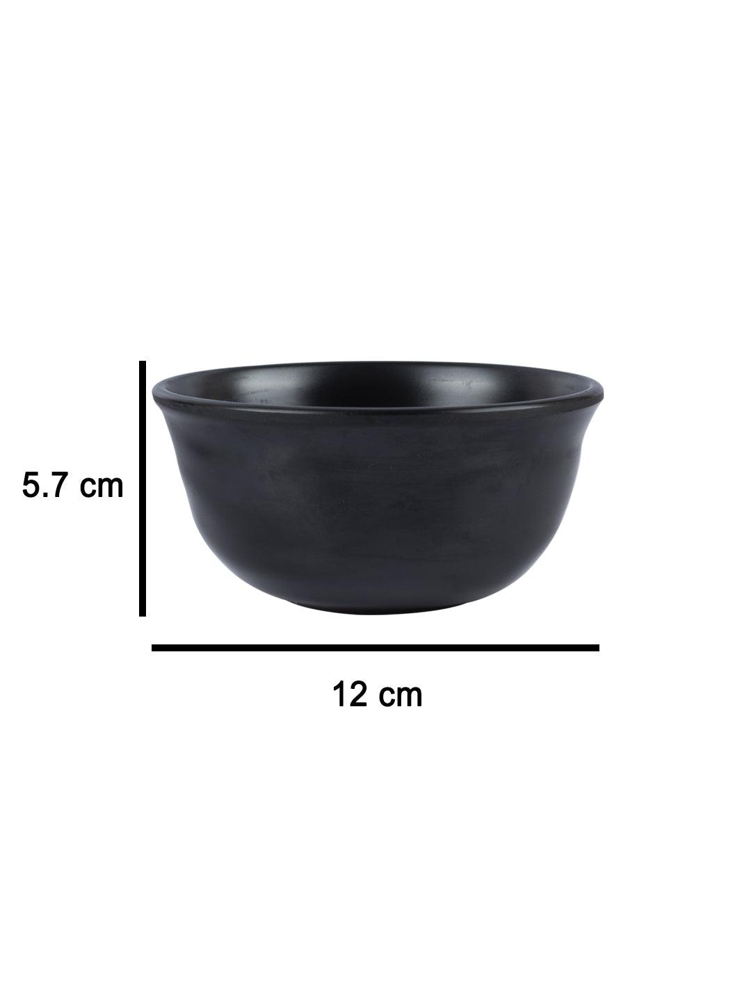 Melamine Black Round Soup Bowl (Set of 6) - MARKET 99