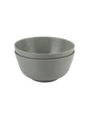 Melamine Grey Round Serving Bowl (Set of 2) - MARKET 99