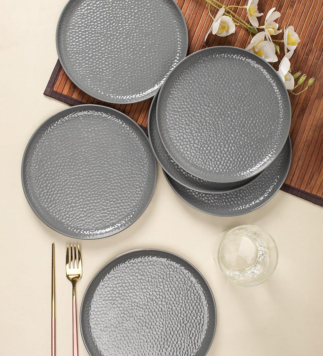 Melamine Round Quarter Plate (Set of 6) - MARKET 99