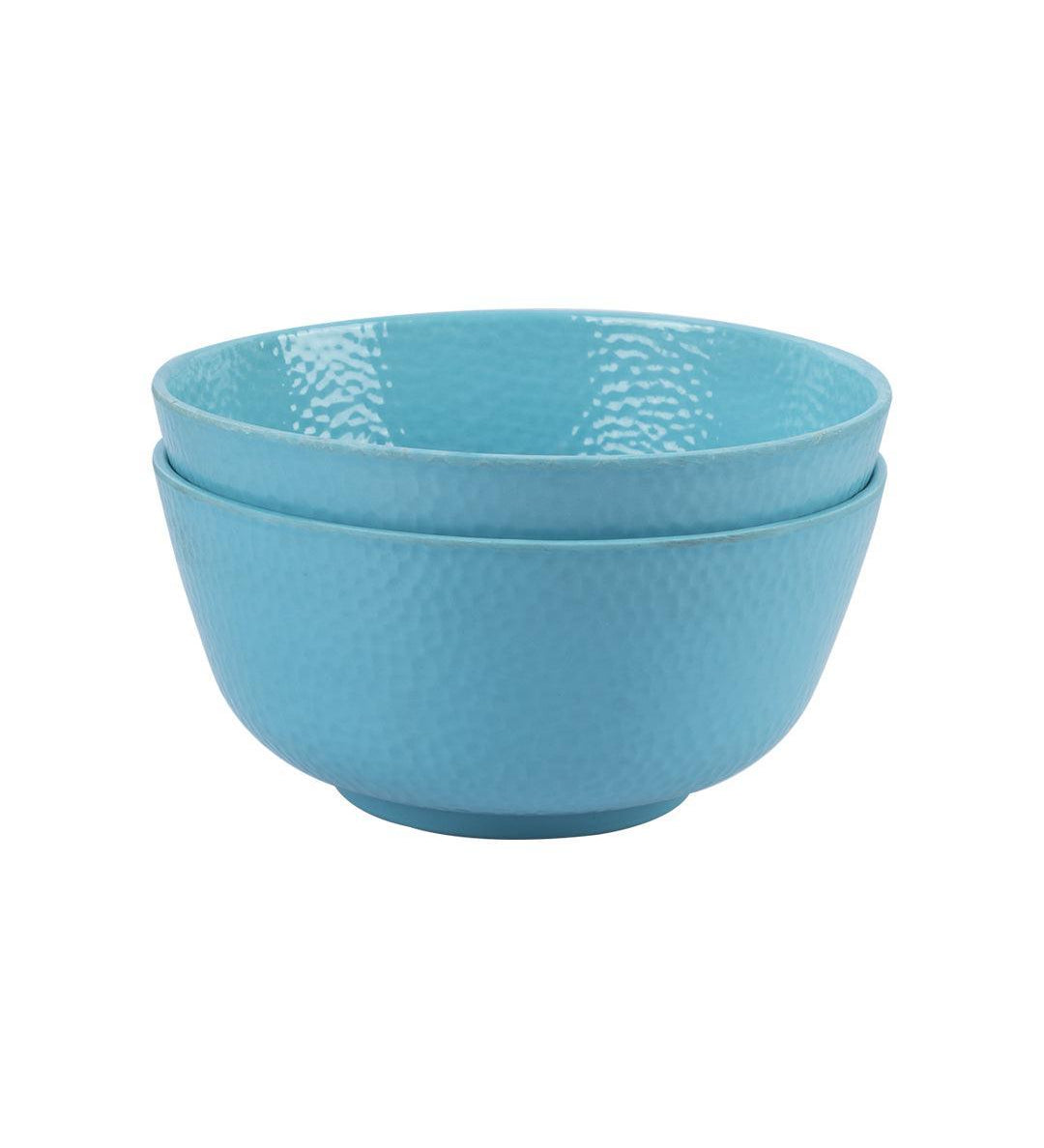 Melamine Turquoise Round Serving Bowl (Set of 2) - MARKET 99