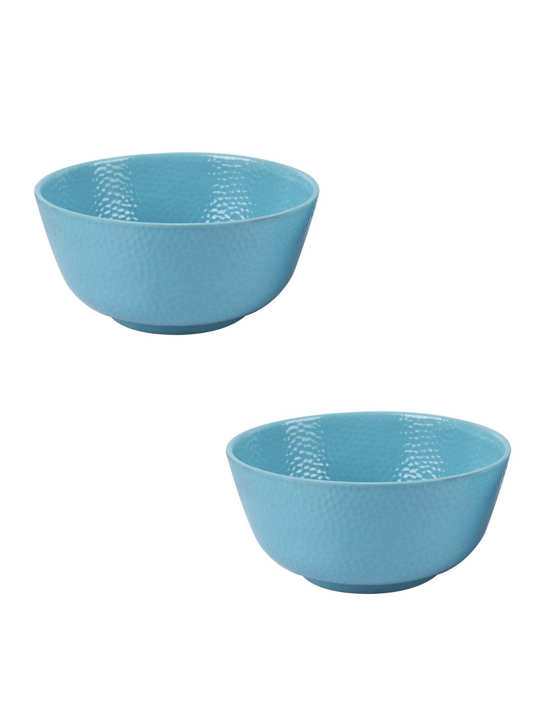 Melamine Turquoise Round Serving Bowl (Set of 2) - MARKET 99