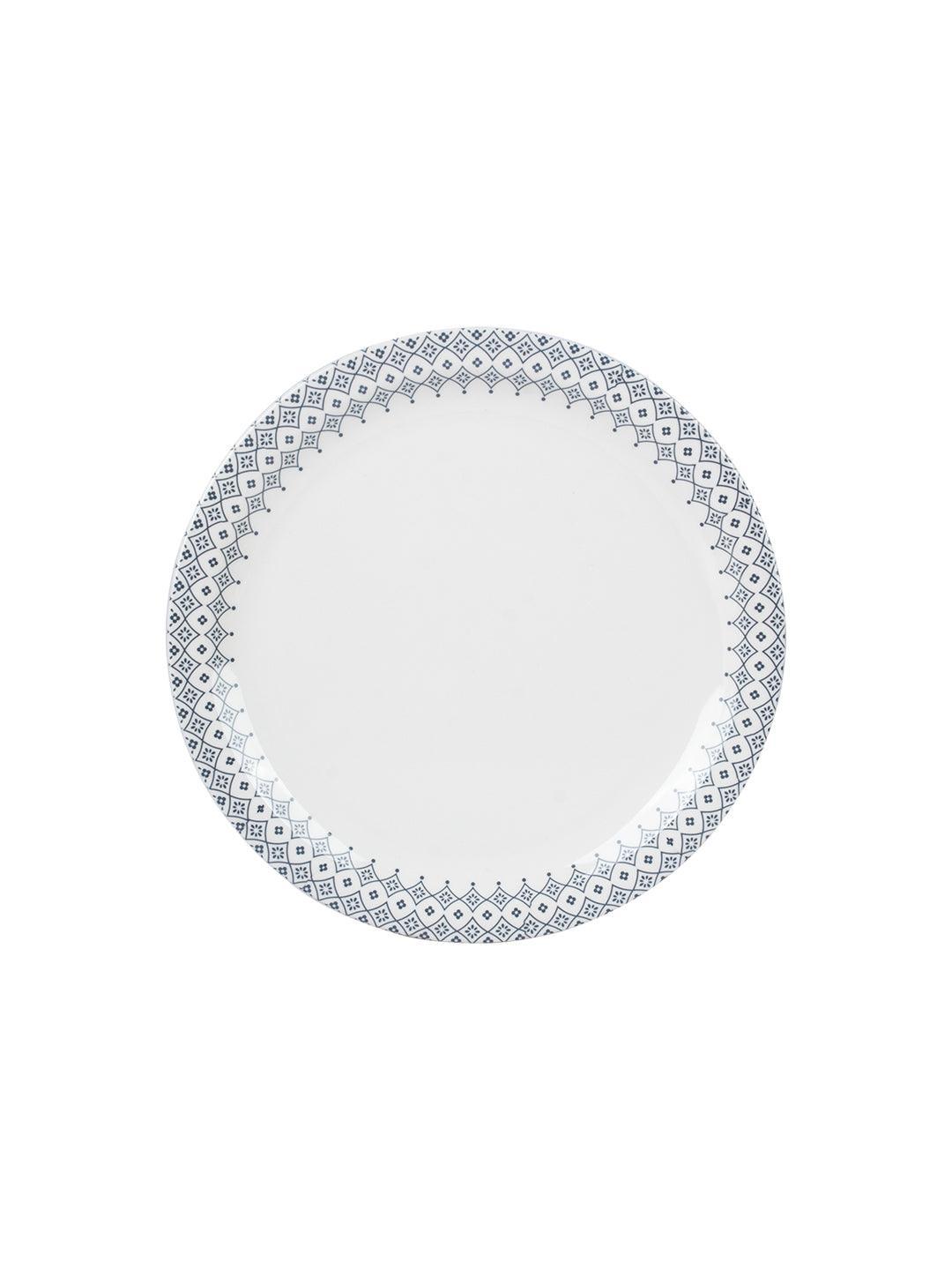 Melamine White Round Quarter Plate (Set of 6) - MARKET 99