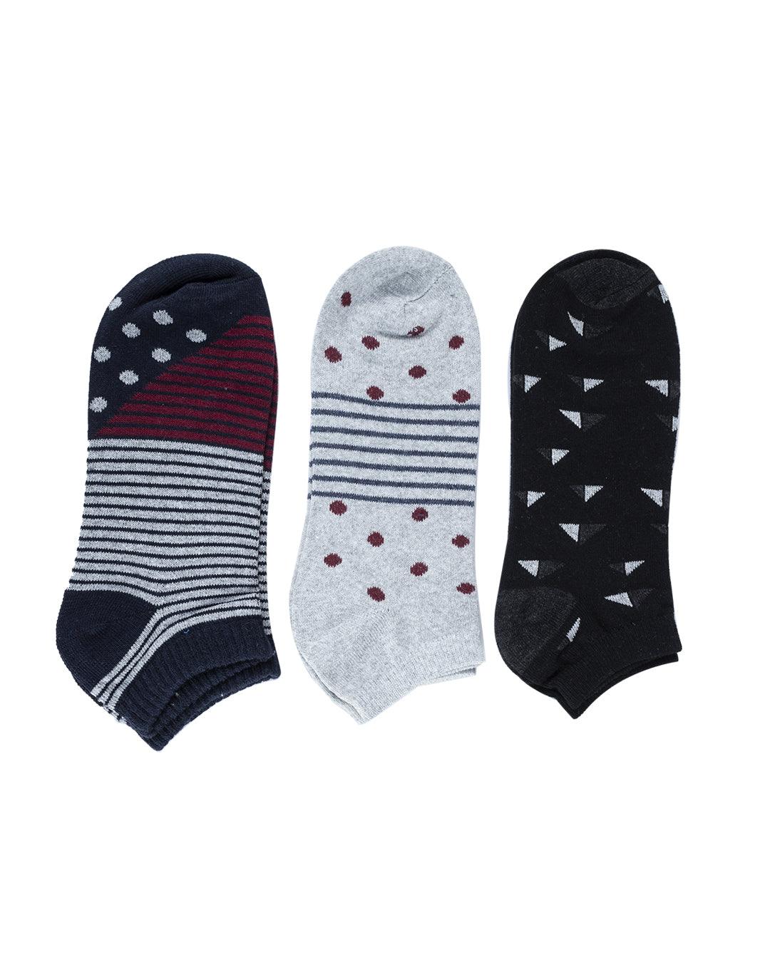 Men Terry Ankle Socks -Pack Of 3 Pair - MARKET 99