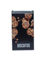 Metal Biscuites Jar - Black, 2050Ml - MARKET 99