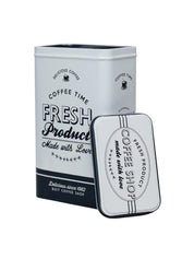 Metal Coffee Jar - Off White, 1700Ml - MARKET 99