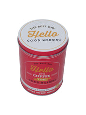 Metal Coffee Jar - Red, 1000Ml - MARKET 99