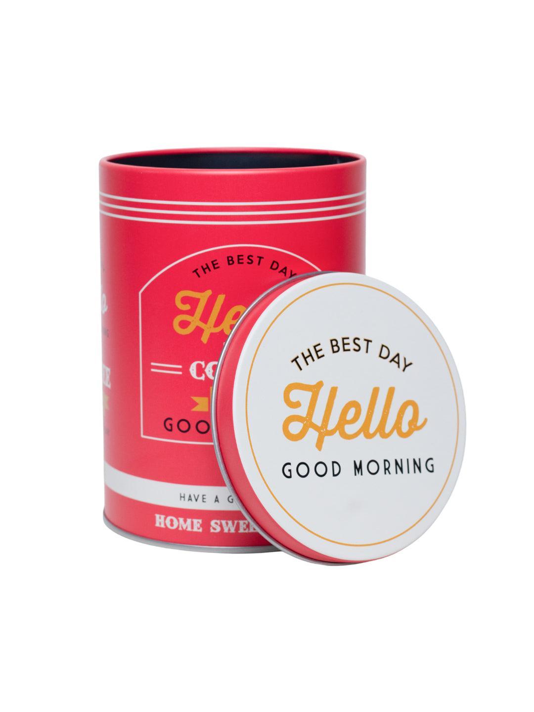 Metal Coffee Jar - Red, 1000Ml - MARKET 99