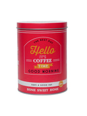 Metal Coffee Jar - Red, 1000Ml - MARKET 99