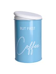 Metal Coffee Jar - Sky Blue, 900 Ml - MARKET 99