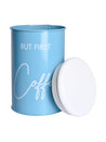 Metal Coffee Jar - Sky Blue, 900 Ml - MARKET 99