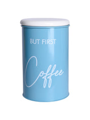 Metal Coffee Jar - Sky Blue, 900 Ml - MARKET 99