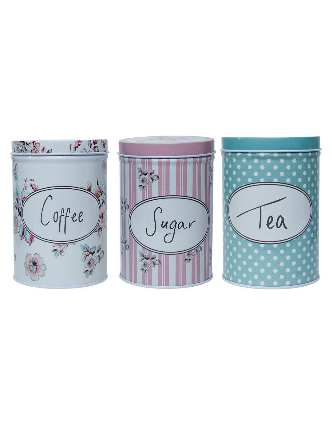 Metal Jar Set Of 3 - Multi Color, 600Ml - MARKET 99