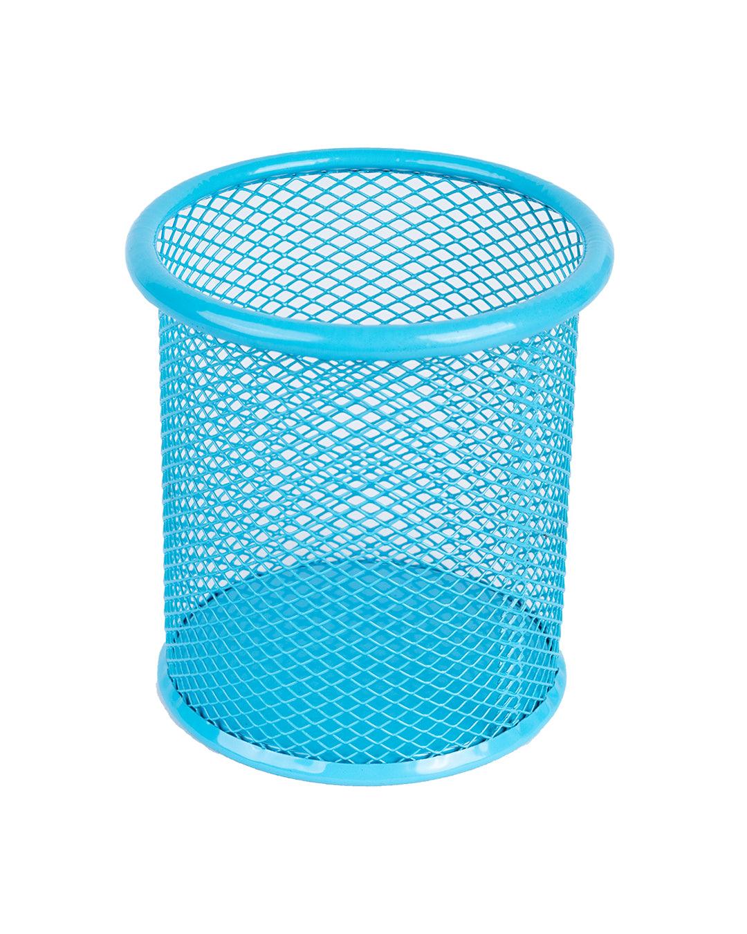 Buy Metal Pen Holder, Mesh Design, Blue, Mild Steel, Set of 2 at the best  price on Wednesday, March 13, 2024 at 4:00 pm +0530 with latest offers in  India. Get Free