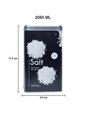 Metal Salt Jar - Black, 2050Ml - MARKET 99