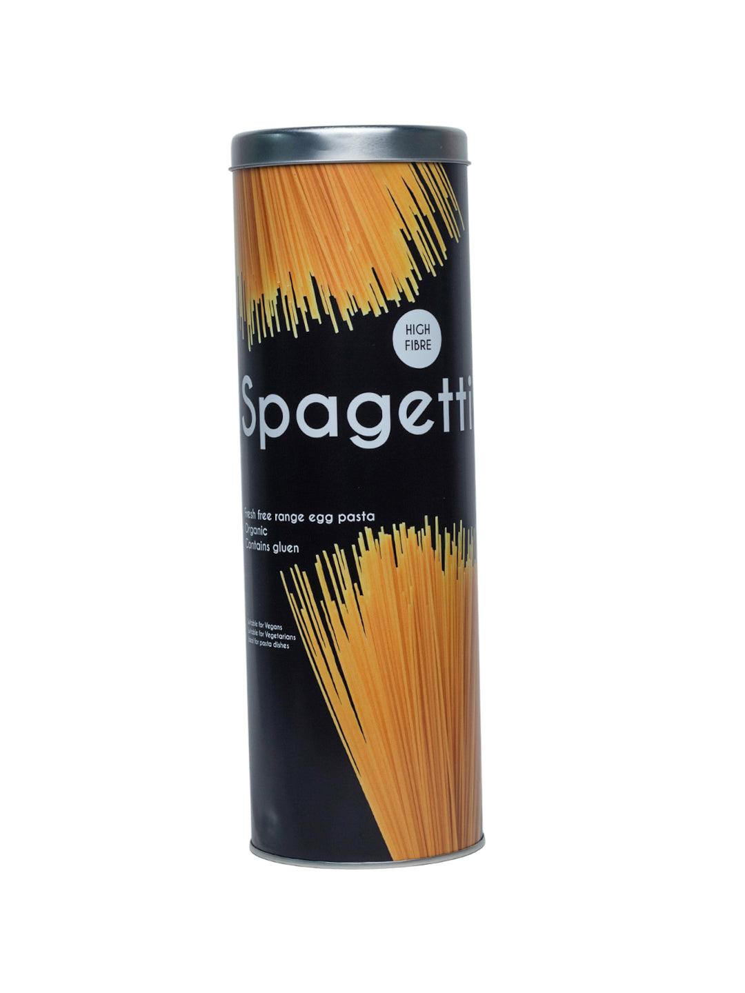 Metal Spaghetti Jar - Black, 3000Ml - MARKET 99