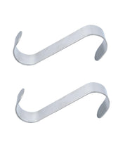 Metal Sticky Hooks, Self Adhesive Back, Silver, Stainless Steel - MARKET 99