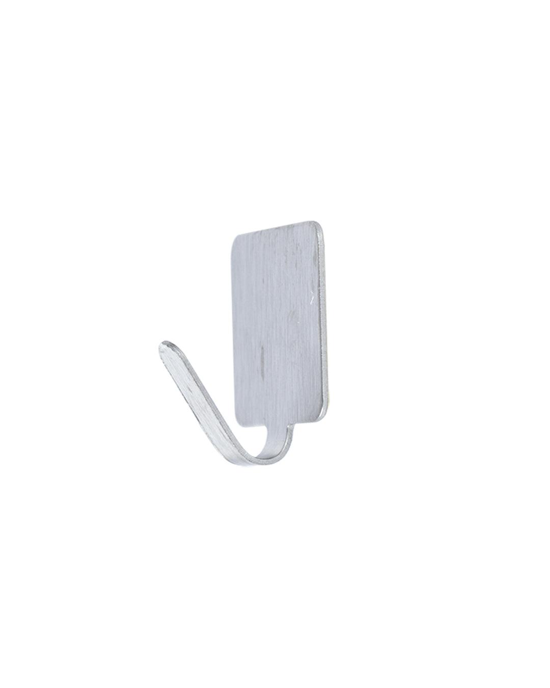 Buy Metal Sticky Hooks, Self Adhesive Back, Silver, Stainless